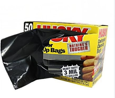 42 Gallon Heavy Duty Black Trash Bags O54608