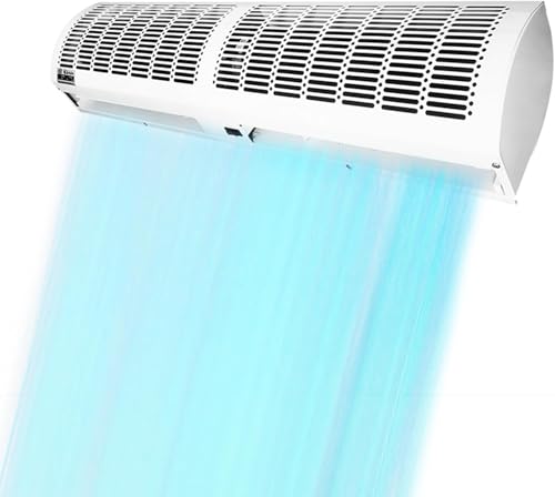 White 150cm Wall-Mounted Air Curtain with Remote Control I4967