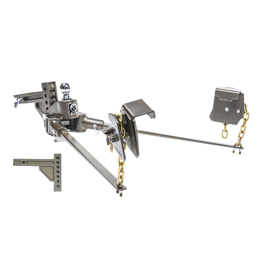 Weight Distributing Hitch with 7-Hole Shank, 1500lbs Tongue, 15000lbs Towing, 2″ Receiver A79026