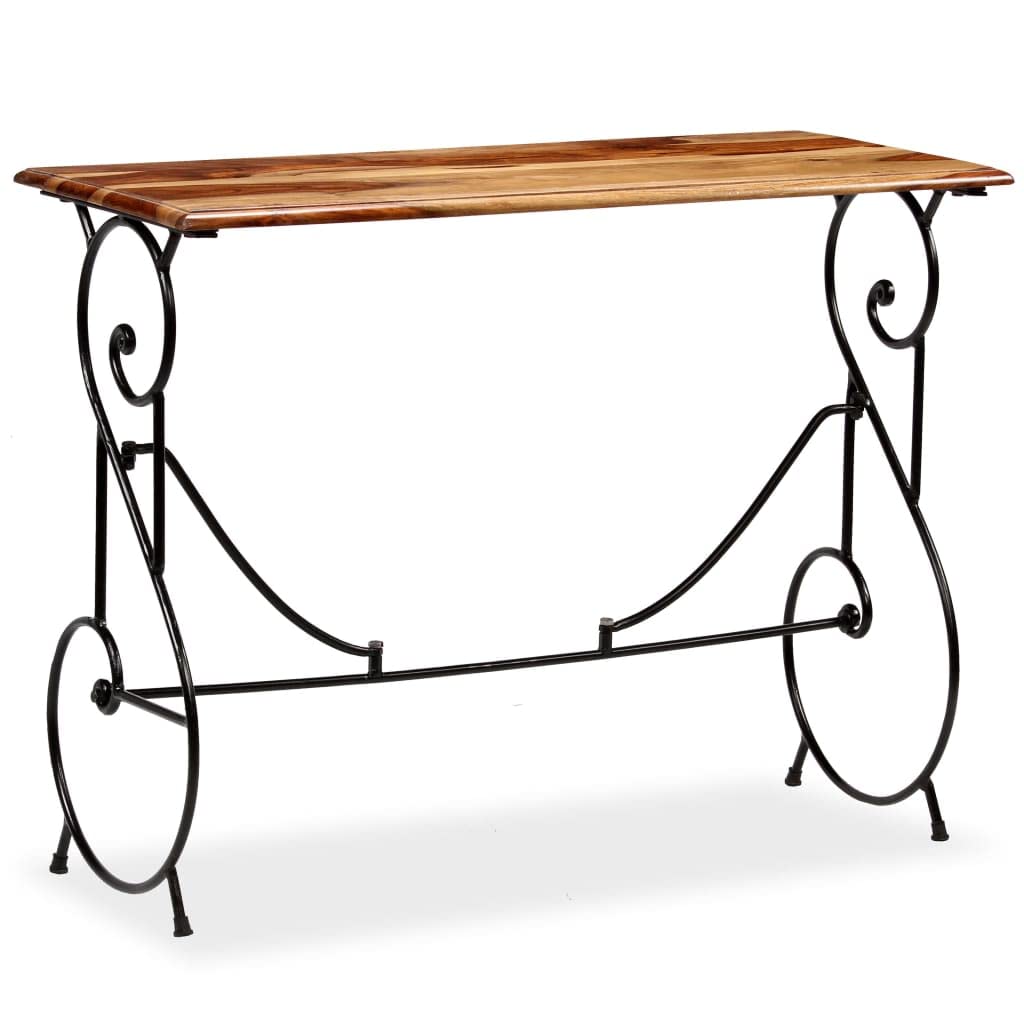 Solid Sheesham Wood Console Table Y485918