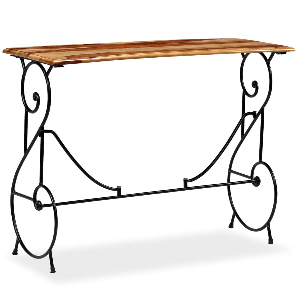 Solid Sheesham Wood Console Table Y485918