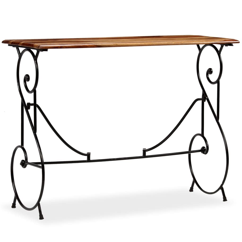 Solid Sheesham Wood Console Table Y485918