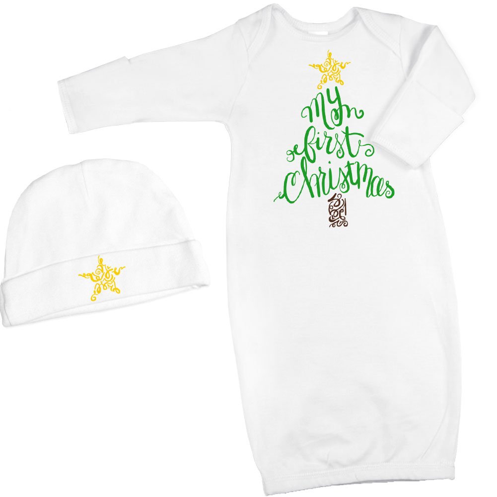 Infant Gown with Christmas Tree I43344