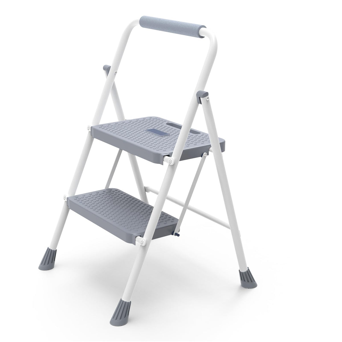 2 Step Ladder 330lbs Capacity Folding Sturdy Step Stool H7376