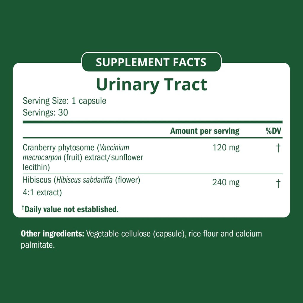 Cranberry Urinary Tract Supplement 30 Vegan Capsules I99184