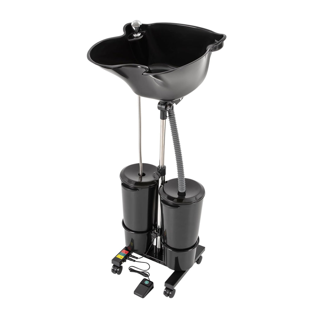 Portable Plastic Shampoo Bowl with 2 Bucket and Electric Pump V917