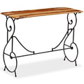 Solid Sheesham Wood Console Table Y485918