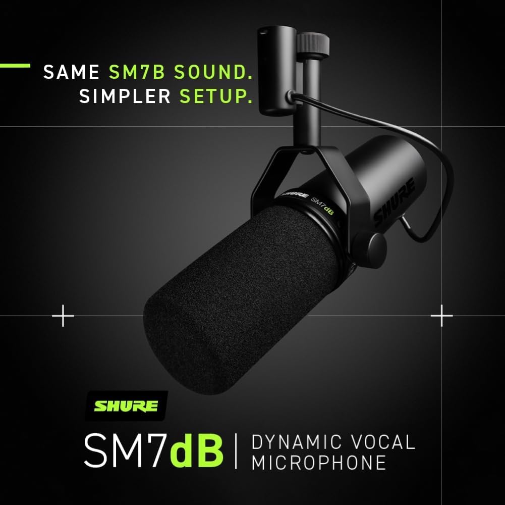 Dynamic Vocal Microphone with Detachable Windscreen and XLR Cable J1704