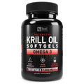 Krill Oil 1000mg 120 Softgels Omega 3 Supplement with EPA DHA Astaxanthin M64647