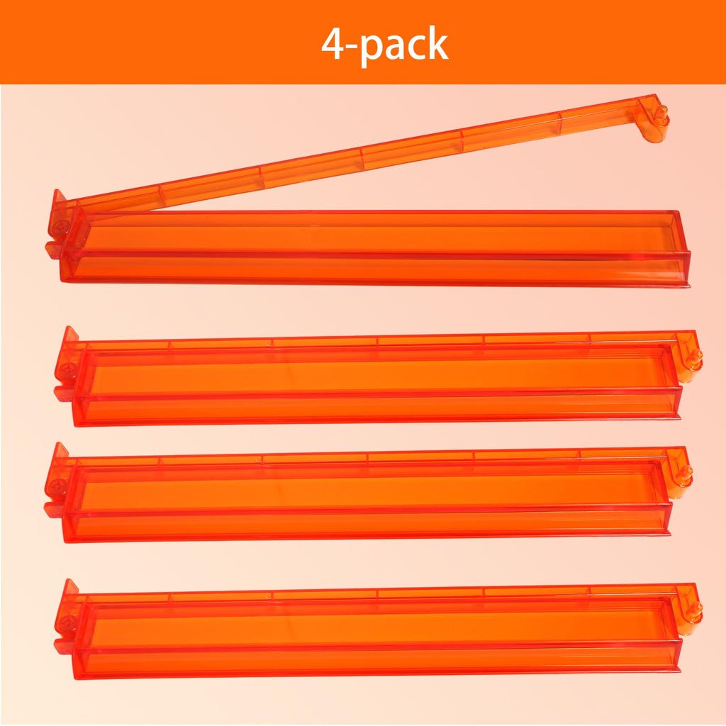 Set of 4 Compact Plastic Mahjong Racks with Pushers Q577396