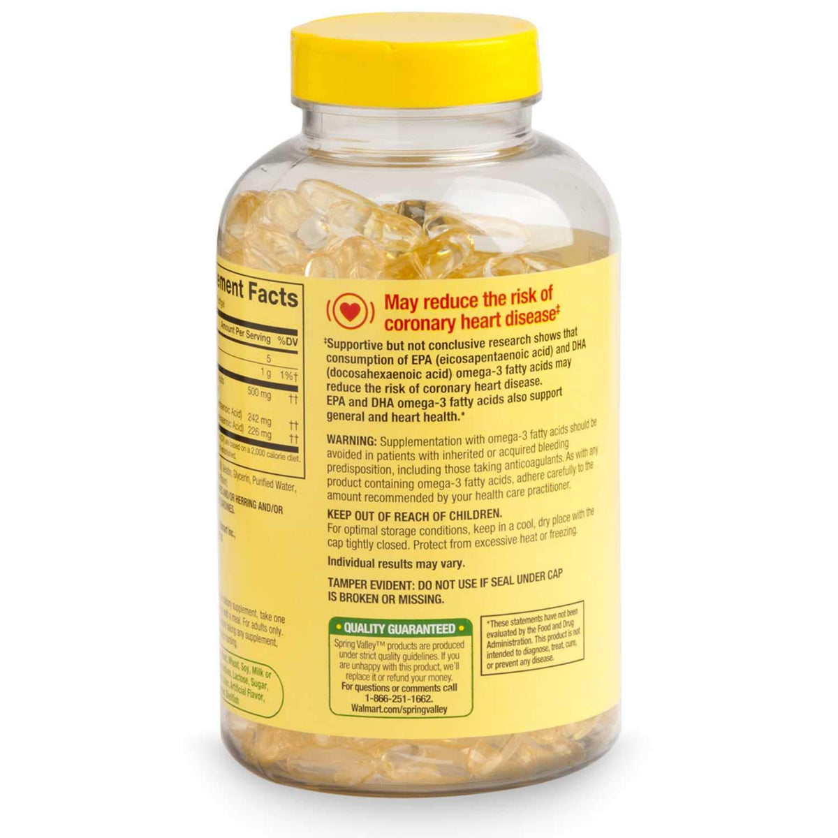 Omega-3 500 mg Fish Oil Softgels U52098