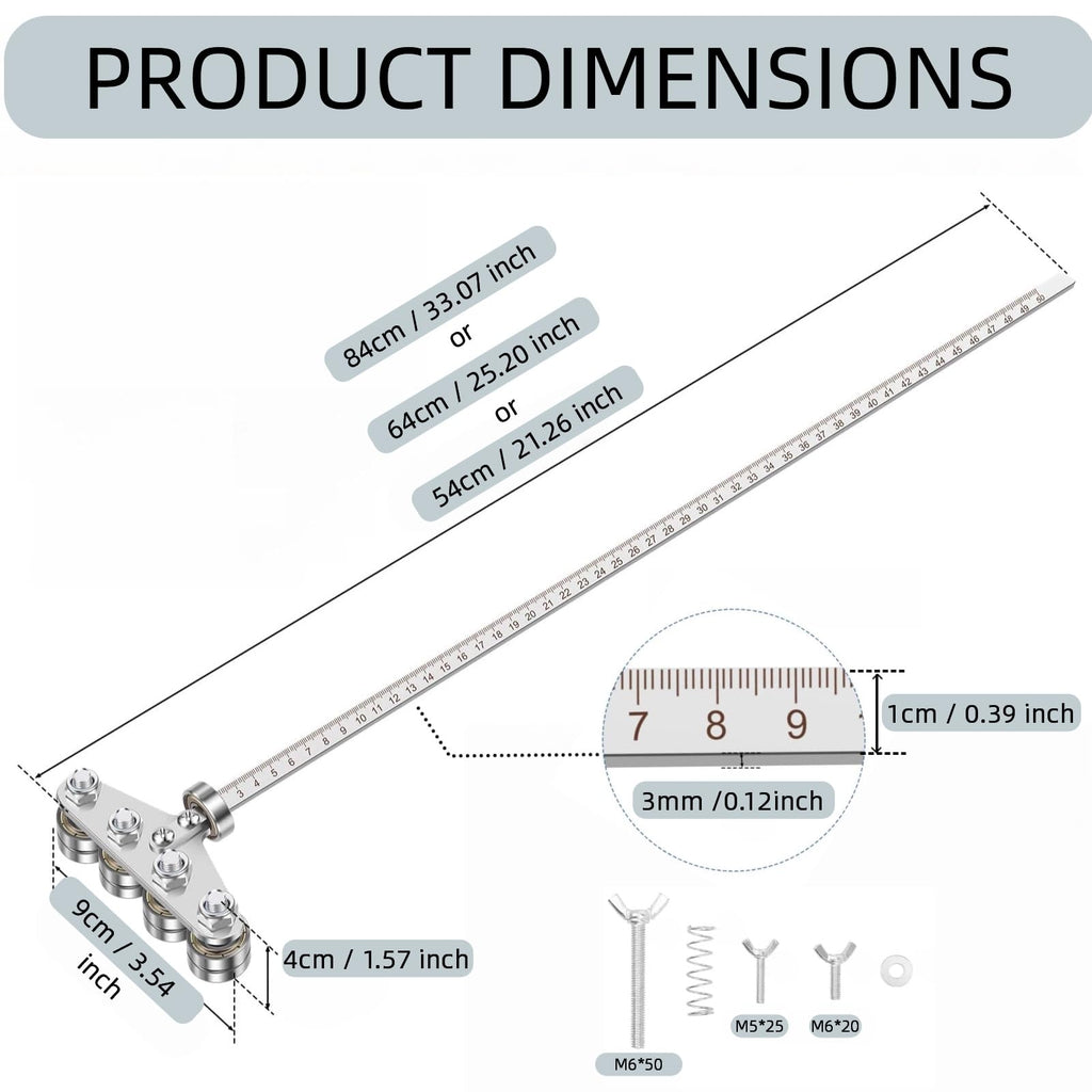 24 Inch Stainless Steel Adjustable Rip Fence Kit M20098