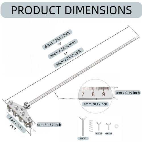 24 Inch Stainless Steel Adjustable Rip Fence Kit M20098