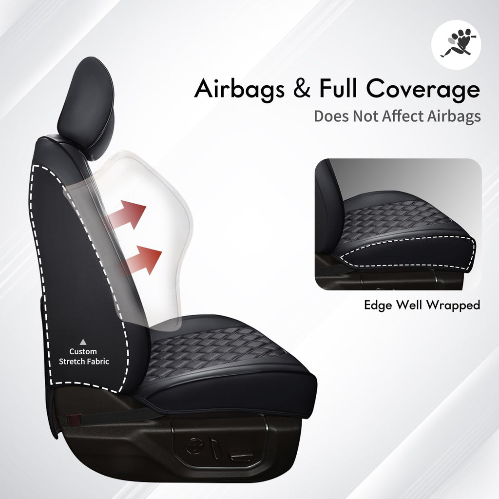 Leather Full Set Pickup Truck Seat Covers O63467