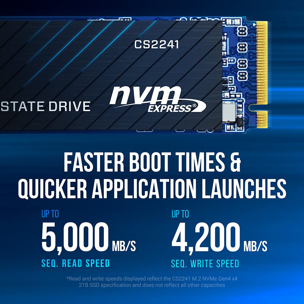 2TB PCIe Gen4 x4 NVMe M.2 2280 Internal SSD D32061