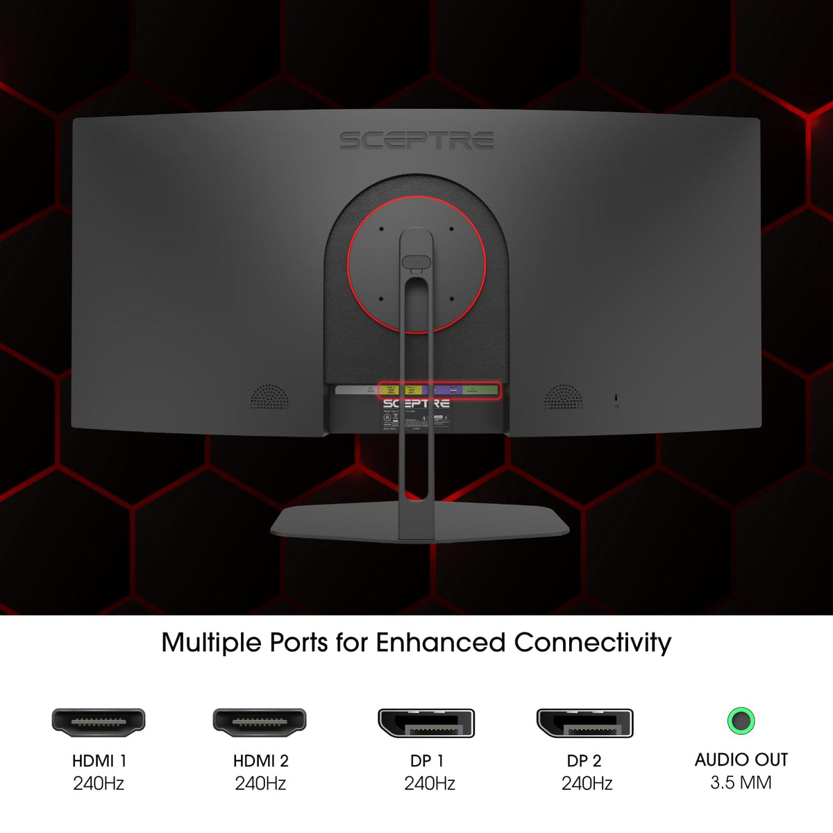 Curved 34-inch Gaming Monitor 3440 x 1440 240Hz C825871