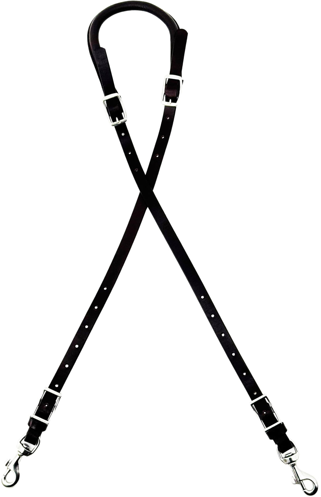 Leather Horse Saddle Crupper Adjustable Double Tail Strap S465585
