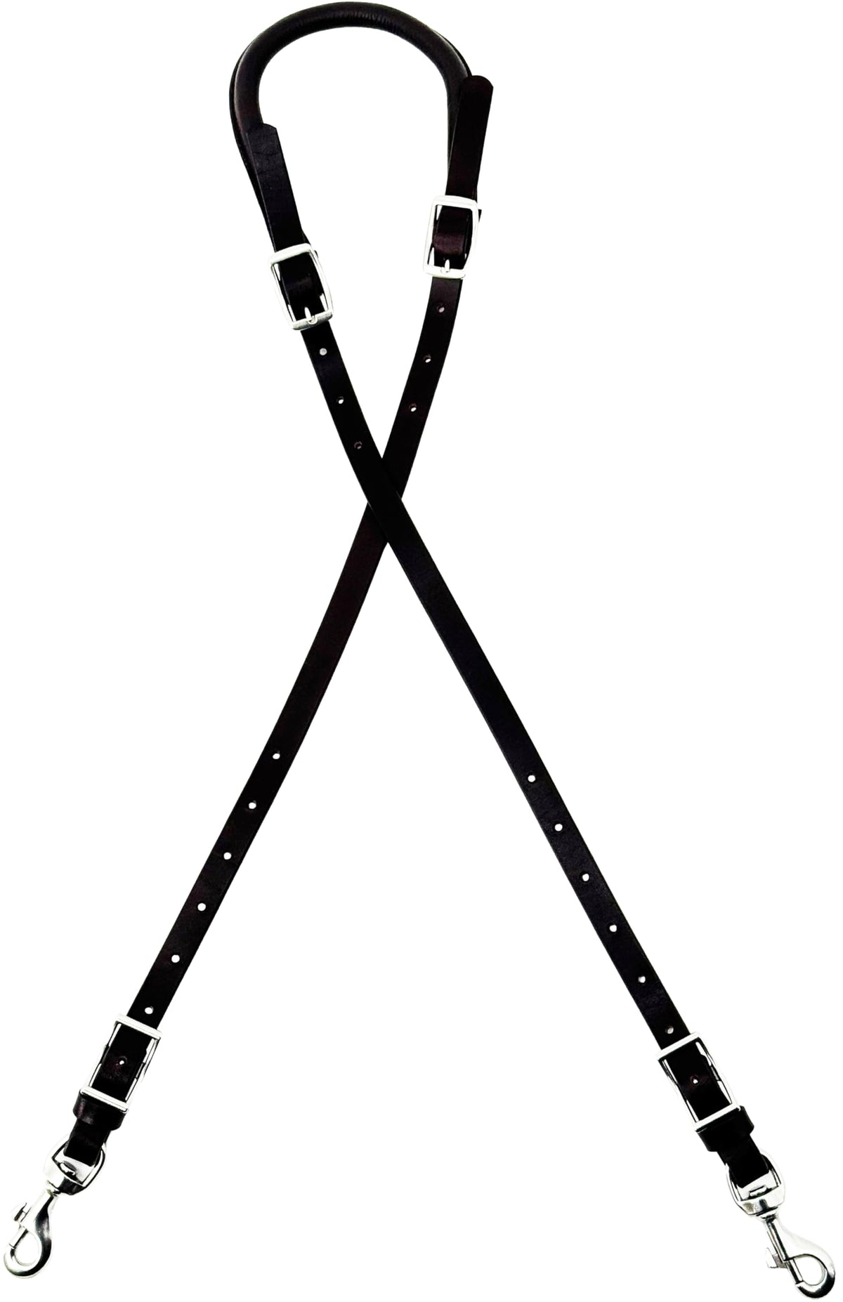 Leather Horse Saddle Crupper Adjustable Double Tail Strap S465585