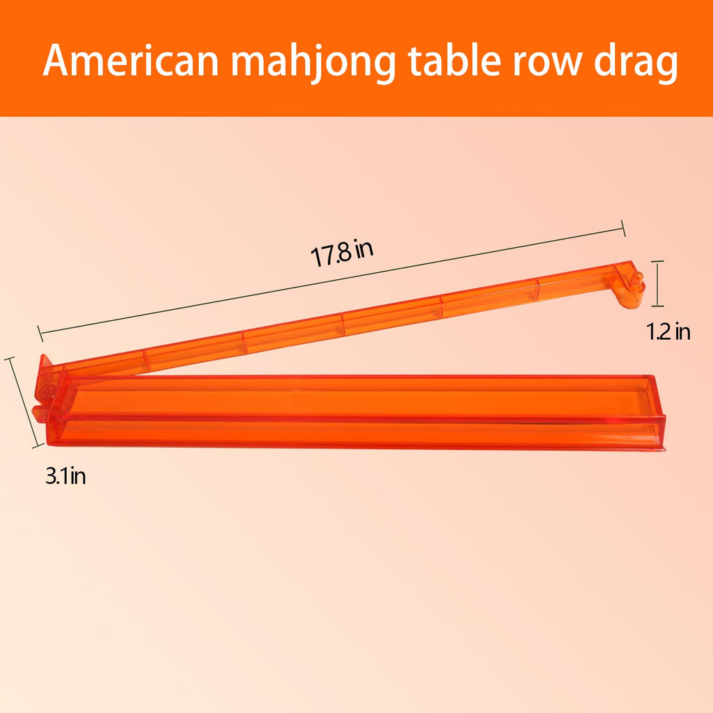 Set of 4 Compact Plastic Mahjong Racks with Pushers Q577396