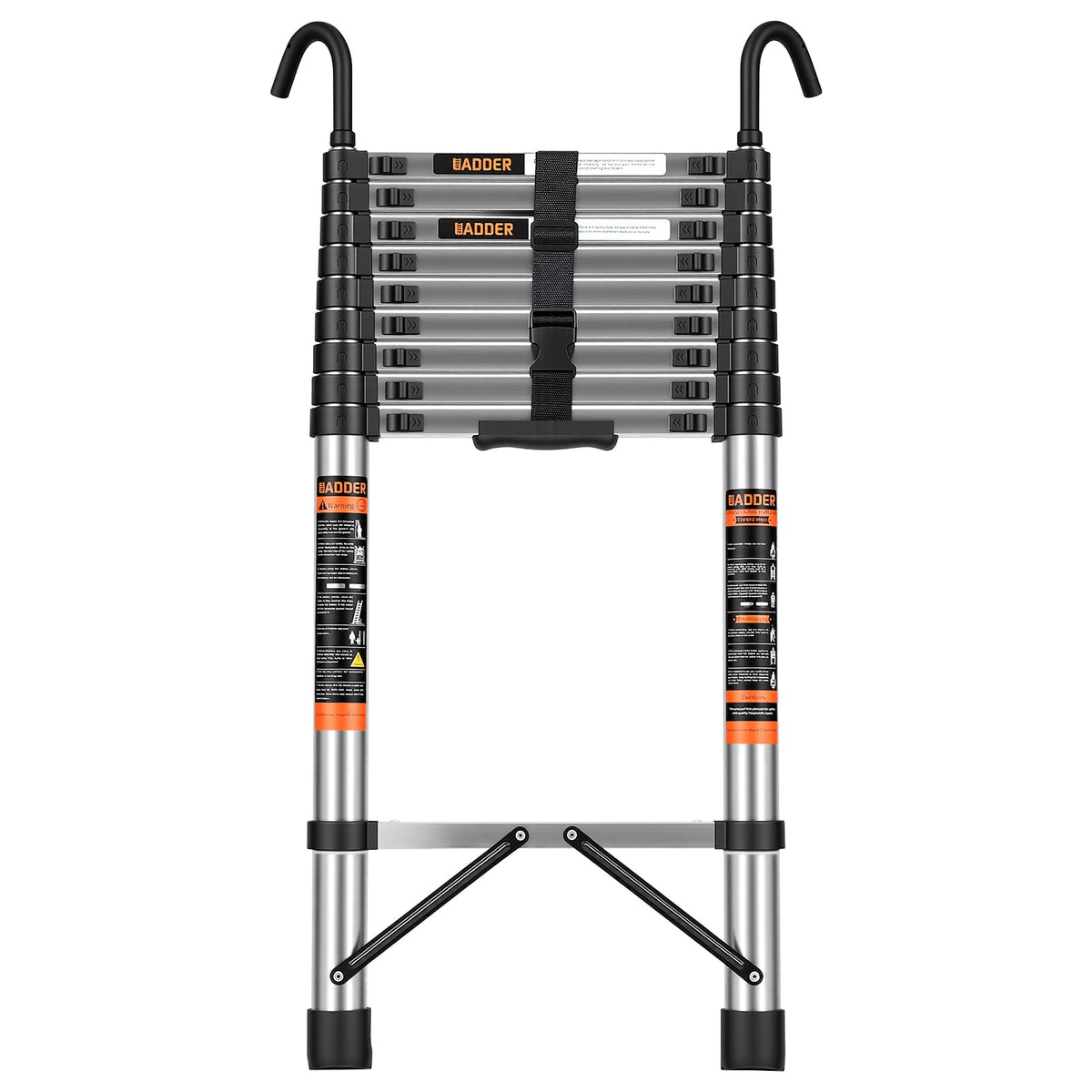 12.5 FT Telescoping Ladder with Hooks I57742
