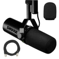 Dynamic Vocal Microphone with Detachable Windscreen and XLR Cable J1704