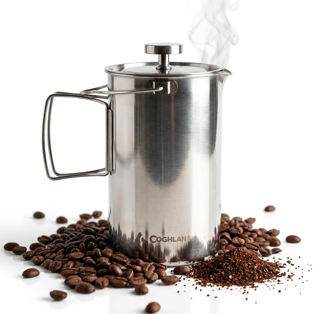 Stainless Steel French Press Coffee Maker 4-Cup 32 oz B133