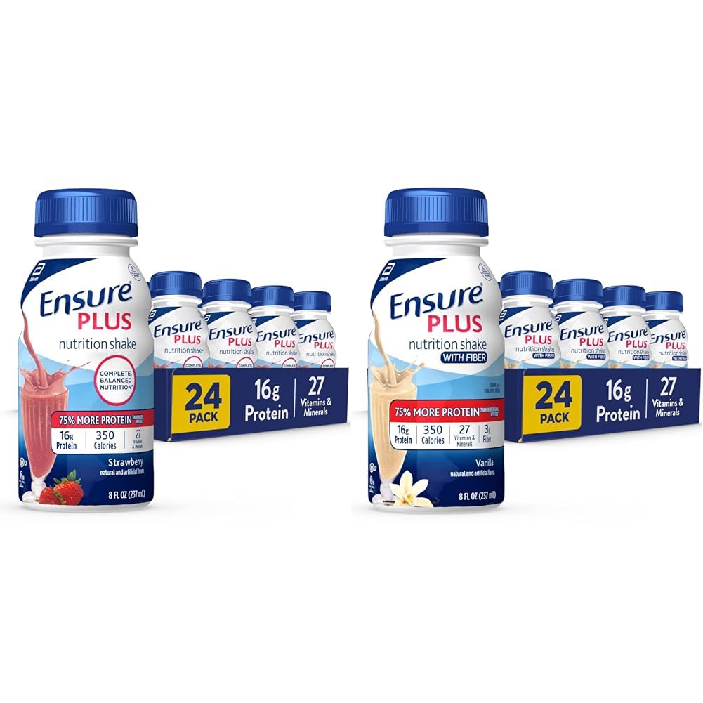 Vanilla Nutrition Shake with Protein, 8 Fl Oz Bottle (Pack of 24) F1249