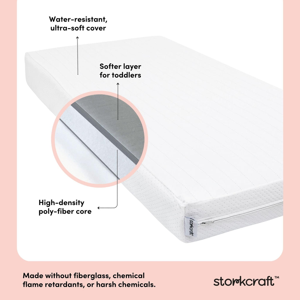 6-Inch Water-Resistant Baby Crib & Toddler Mattress J298492