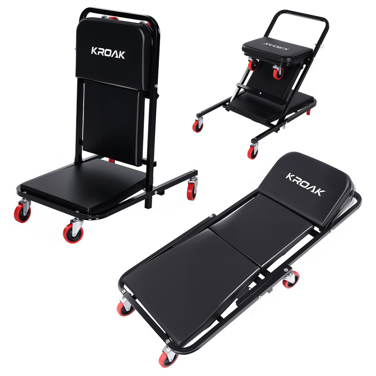 40 Inches 4 in 1 Creeper Seat up to 450 lbs Capacity Y690612