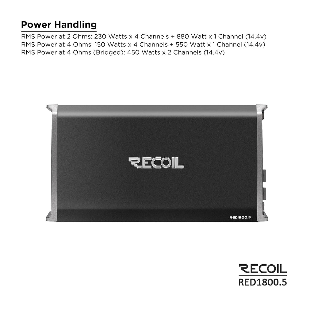 5-Channel Car Audio Amplifier 1800W B3301