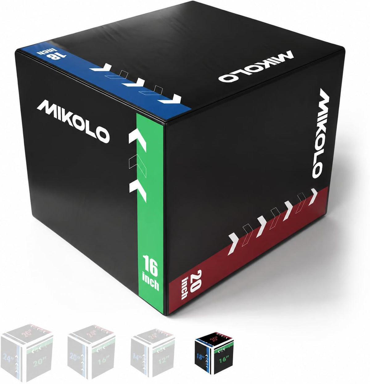 3-in-1 Foam Plyometric Box with Wood Core P538639