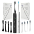2 Pack Rechargeable Electric Toothbrushes with 8 Brush Heads P707