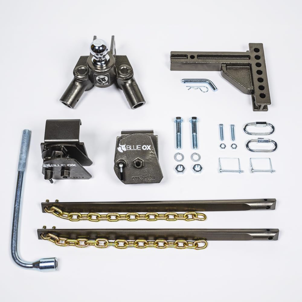 Weight Distributing Hitch with 7-Hole Shank, 1500lbs Tongue, 15000lbs Towing, 2″ Receiver A79026
