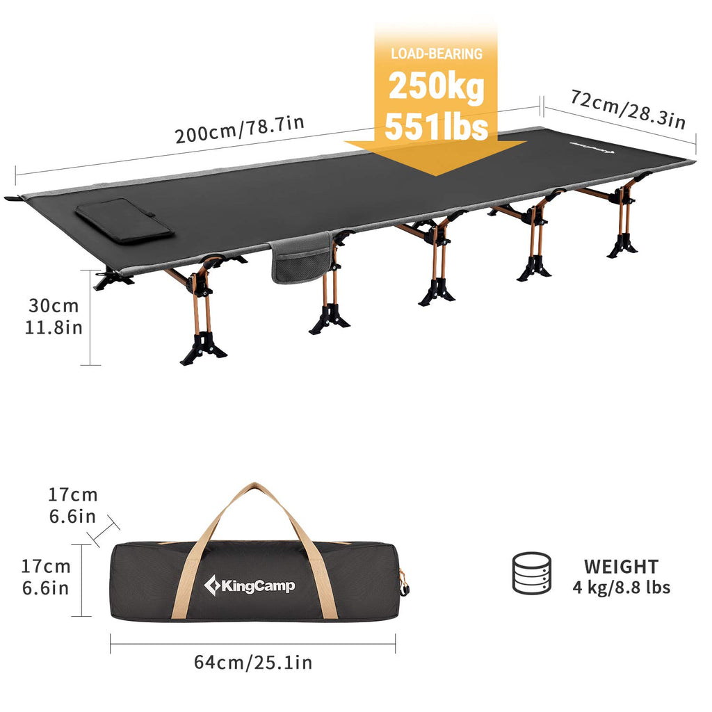 Portable Camping Cot & Single-Size Inflatable Sleeping Pad E78555
