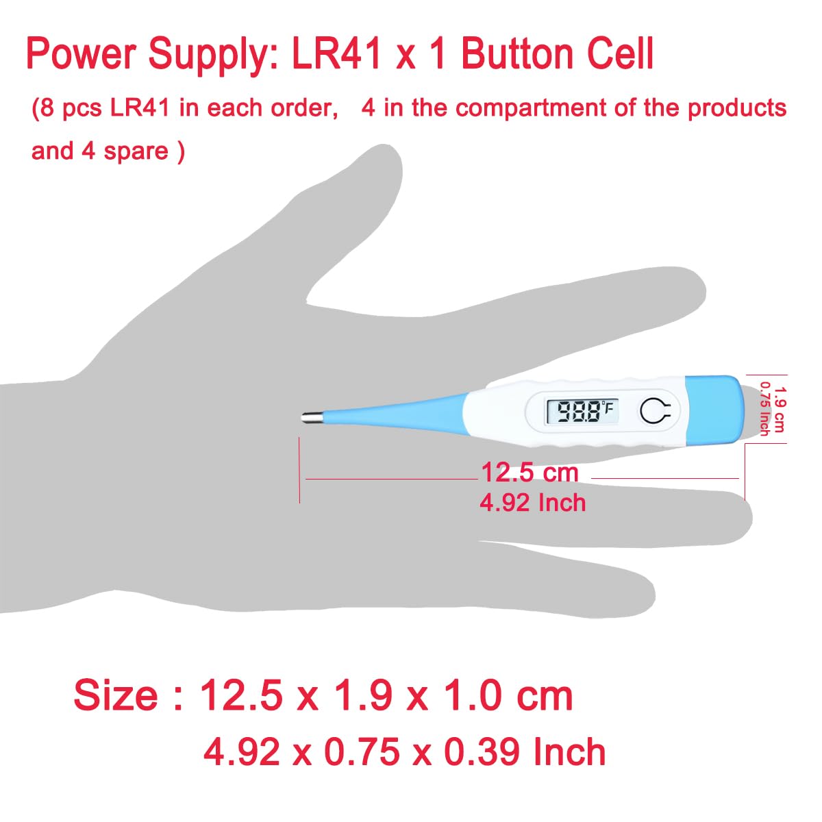 Digital Thermometer Pack of 4 J103044