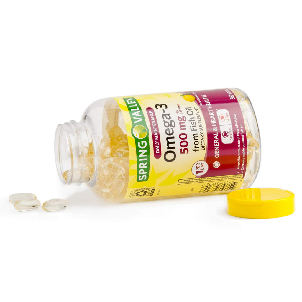 Omega-3 500 mg Fish Oil Softgels U52098