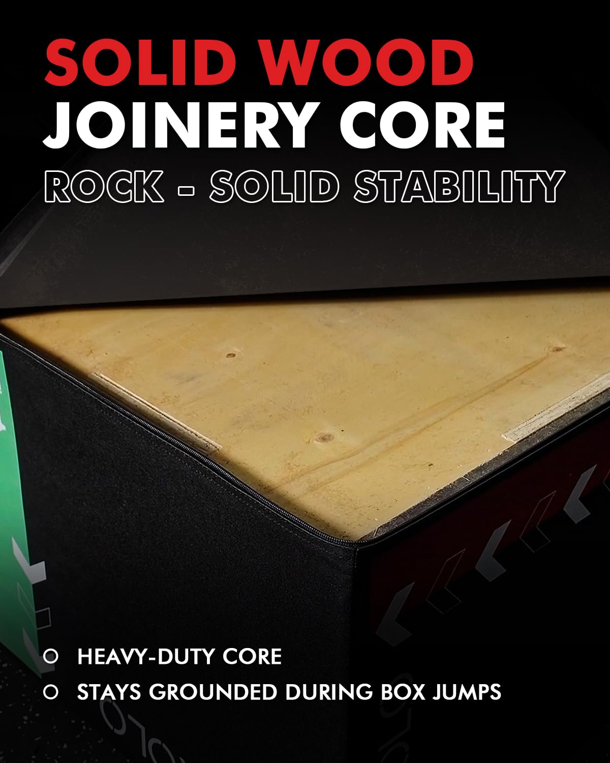 3-in-1 Foam Plyometric Box with Wood Core P538639