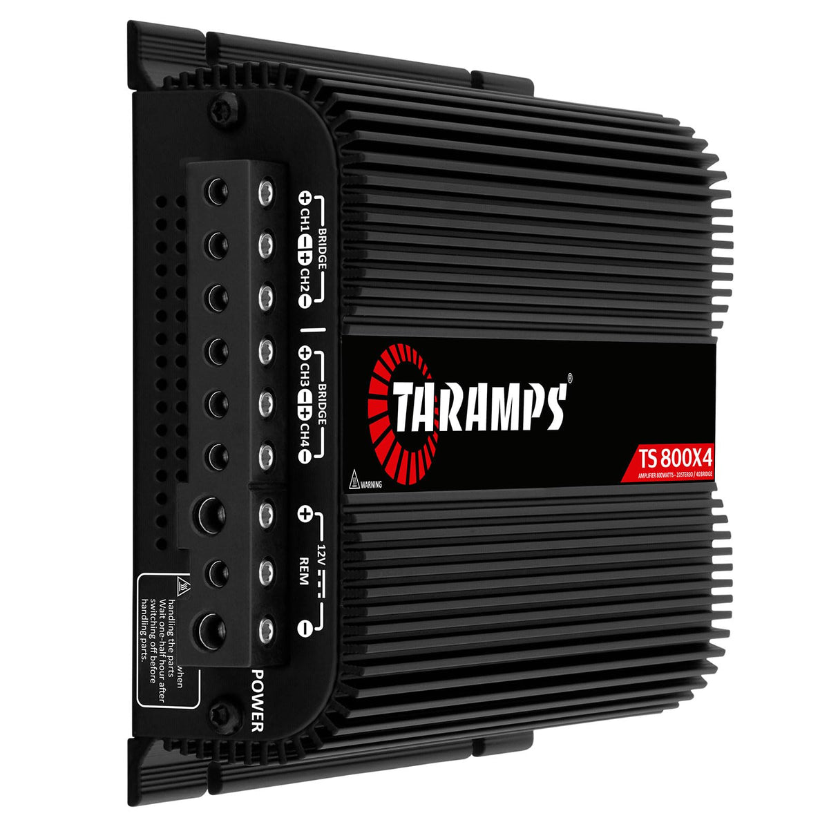 Black 800W RMS 4 Channel Class D Car Amplifier A123