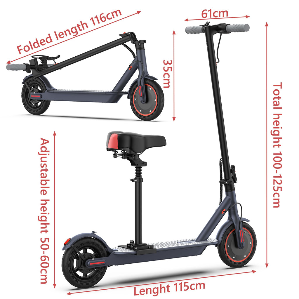 Electric Scooter with 350W/500W Motor, 19-20 MPH, Foldable A3063