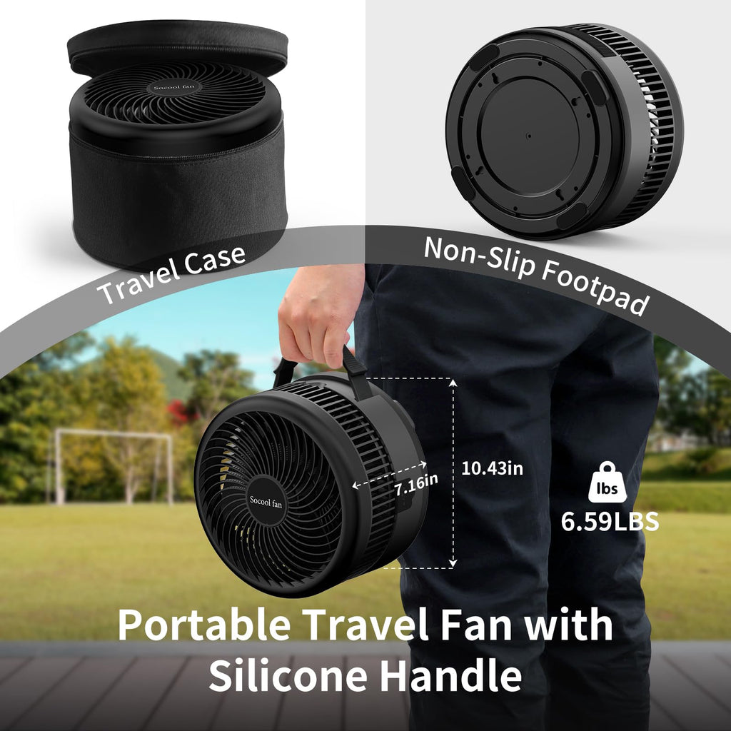 40000mAh Rechargeable Portable Fan with 8 Speed P702914