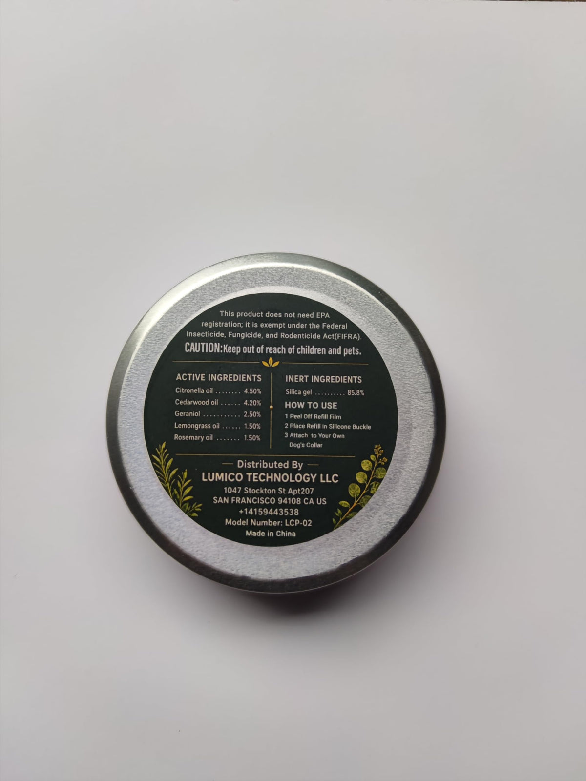 Flea and Tick Prevention Pendant for Dogs S5119