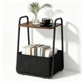Small Storage Side Table with Metal Frame W30905