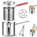 Stainless Steel Pot with Draining Basket, Five Piece Set N146