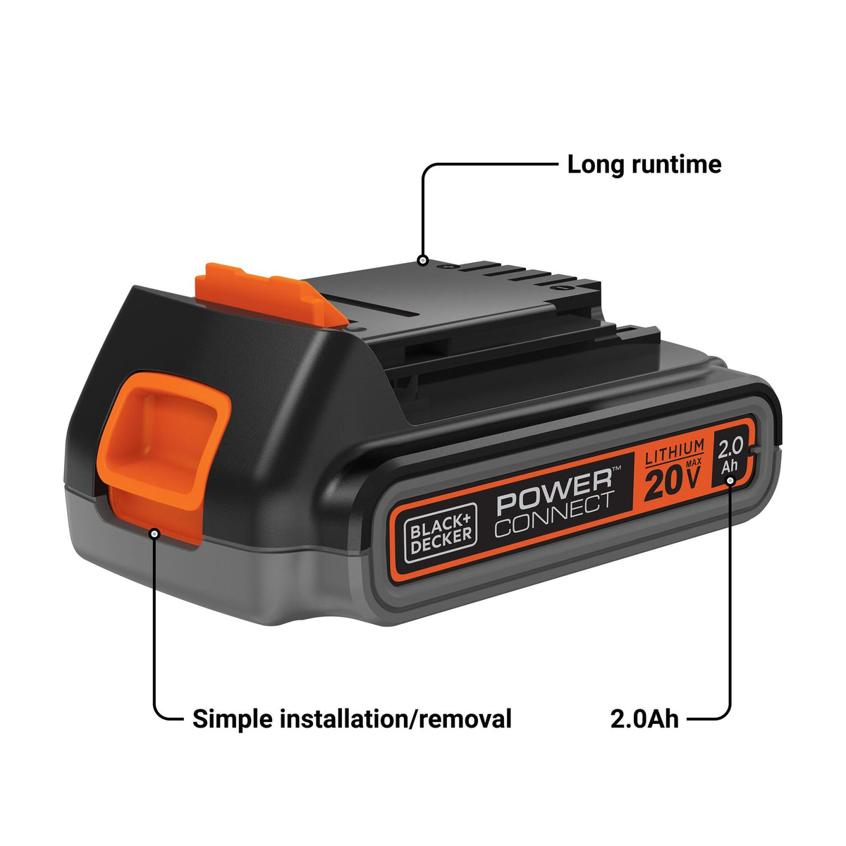 20V MAX Lithium 2.0Ah Cordless Tool Battery Z9276