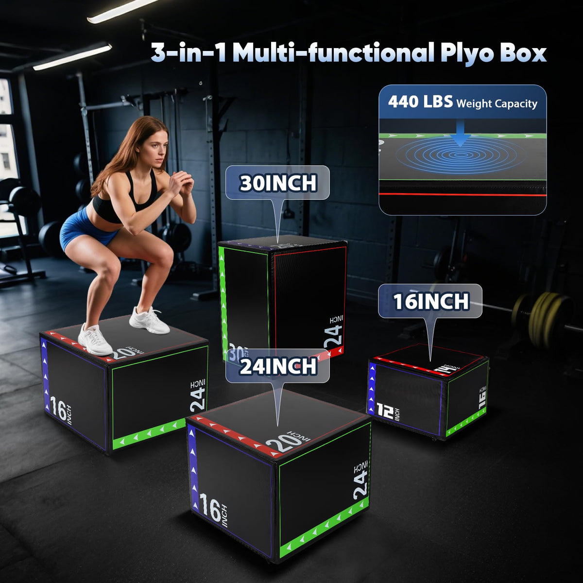 3 in 1 Plyometric Jump Box S658760