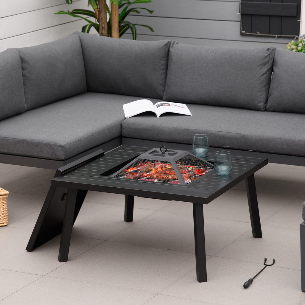 34-Inch Wood Burning Fire Pit with Grill K1507