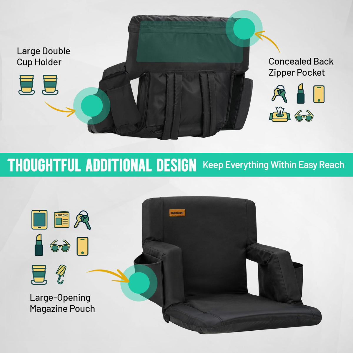Padded Bleacher Seat Cushion Y3447