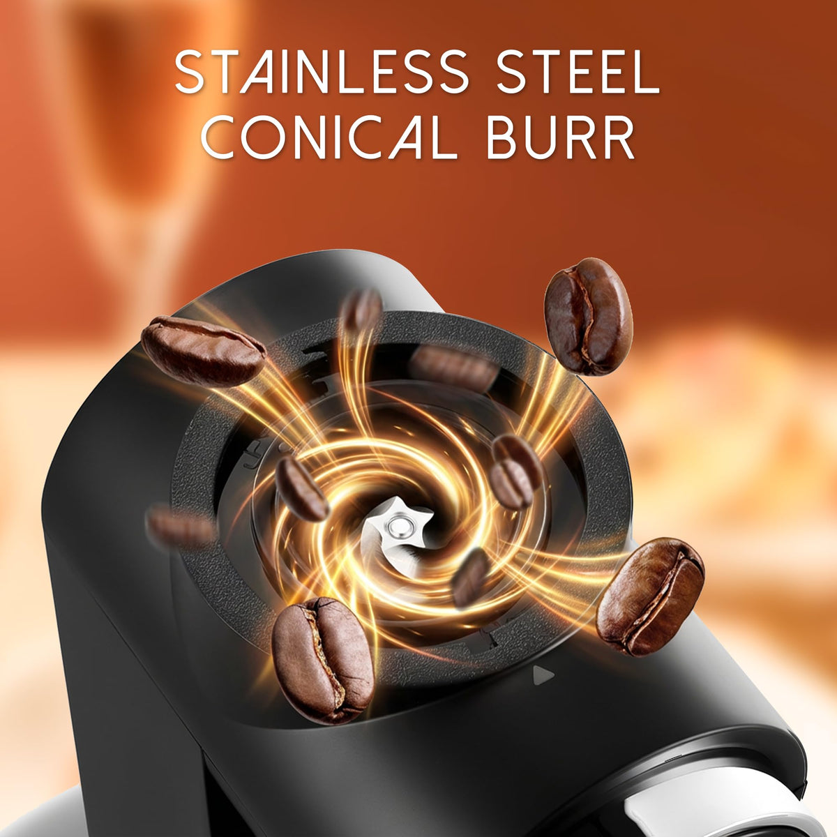 Conical Burr Electric Coffee Grinder with 30 Settings B5534