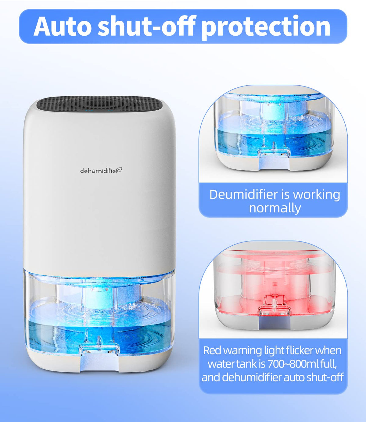 35 OZ Dehumidifier with Auto Shut Off Y598400