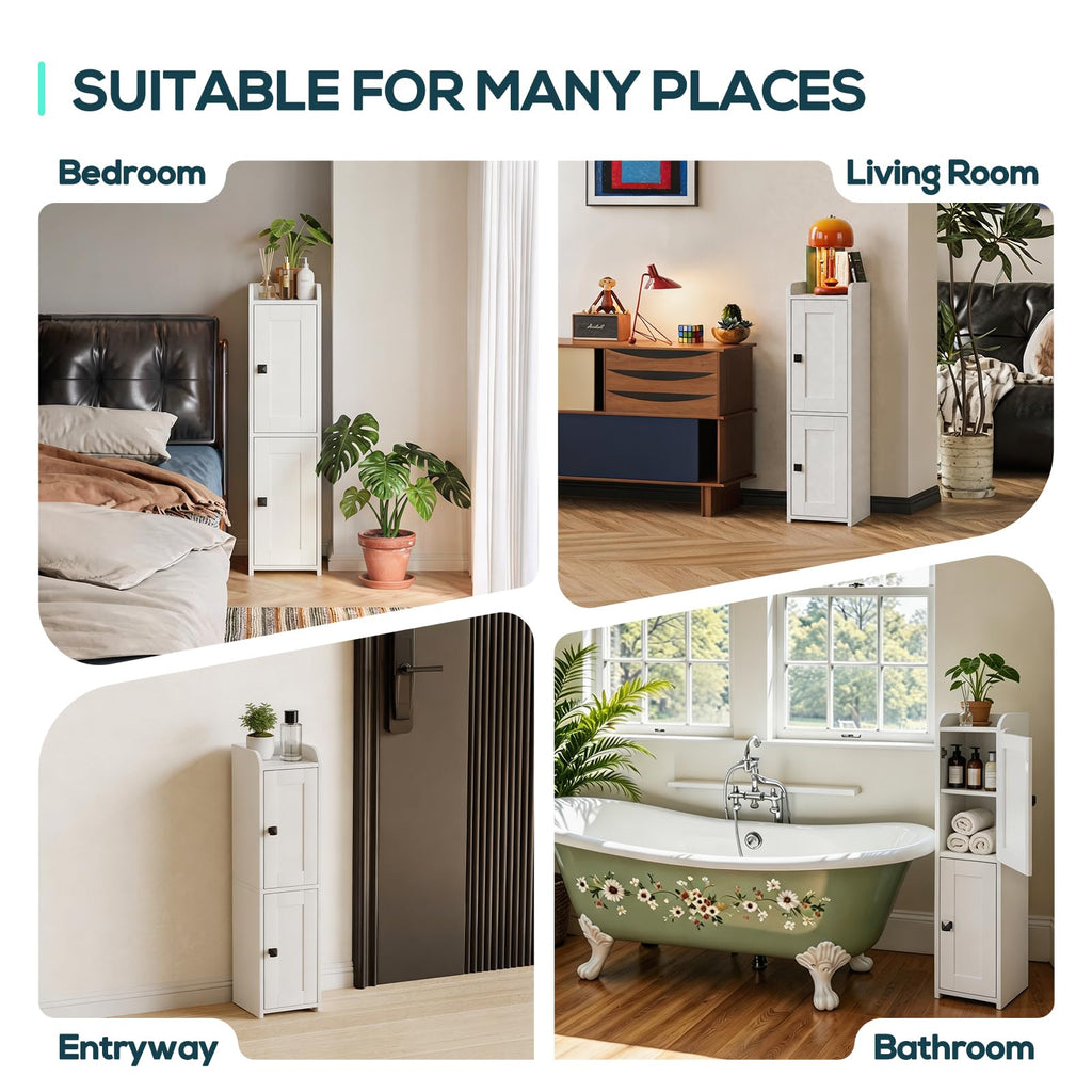Small Bathroom Storage Cabinet with 2 Doors Y794